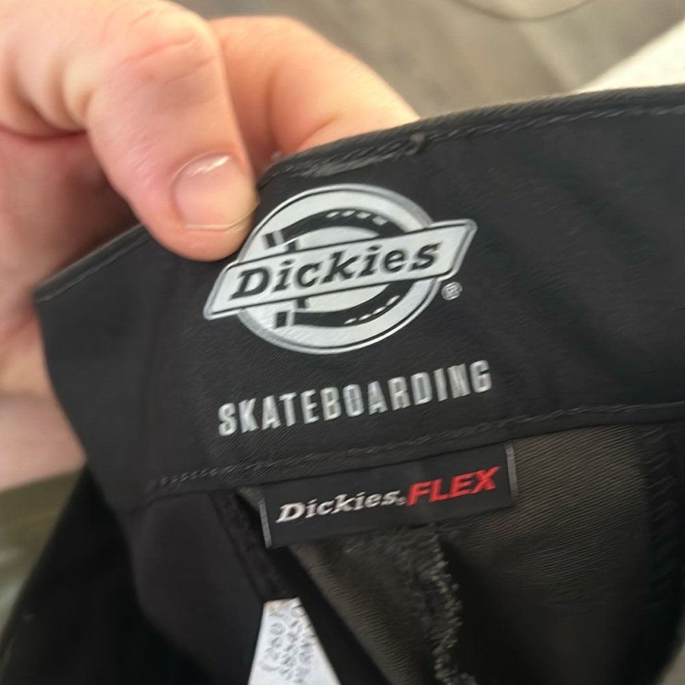 Green skateboarding dickies